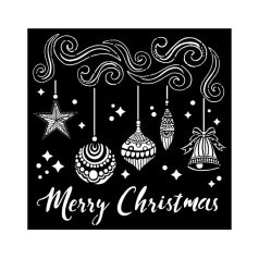 Stamperia stencil - Merry Christmas bells-18x18 cm- KSTDQ88