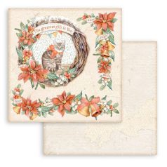   Stamperia scrapbook papír - All Around Christmas 2. - 2 oldalas - 31,5x30,5 cm - SBB-952 