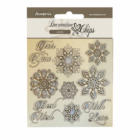 Chipboard - Snowflakes - 14x14 cm - SCB174 