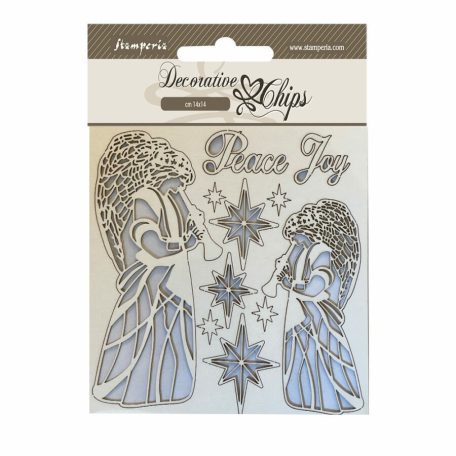 Chipboard - Angels - 14x14 cm - SCB176