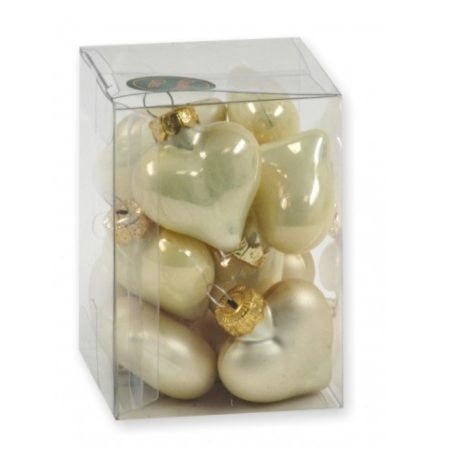 Karácsonyfadísz üveg - Pezsgő - 4 cm - 12 db/csomag 