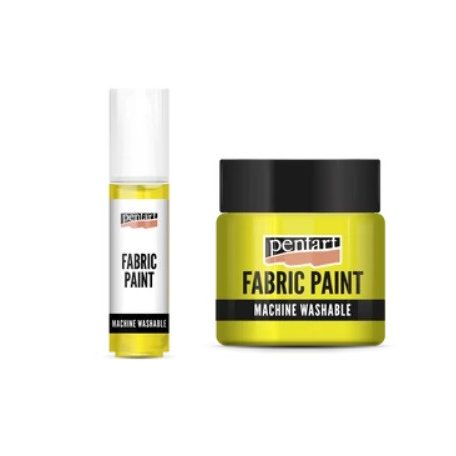 Pentart textilfesték - Sárga - 20 ml, 50 ml