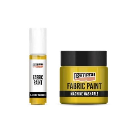 Pentart, textilfesték - Napsárga - 20 ml, 50 ml