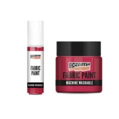 Pentart textilfesték - Piros - 20 ml, 50 ml