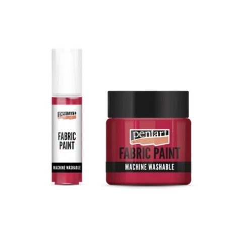 Pentart textilfesték - Kármin - 20 ml, 50 ml