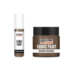 Pentart textilfesték - Sötétbarna - 20 ml, 50 ml