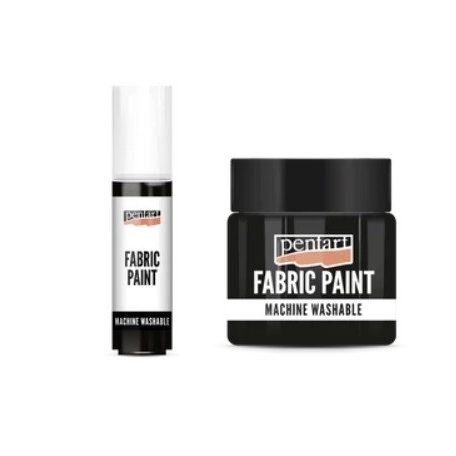 Pentart textilfesték - Fekete - 20 ml, 50 ml