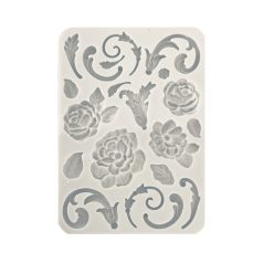  Szilikon öntőforma - A5 - Brocante Antiques flowers - KACMA-507