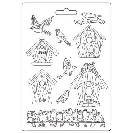 Lágy PVC öntőforma - A5 - Garden házikók - K3PTA-5662