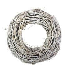 Vessző koszorú -  Fehér -  30 cm 