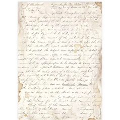 Stamperia rizspapír - A4 -  Kézírás - DFSA-4913 