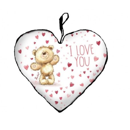 Díszpárna szív nagy - I love you - 45x6x36 cm