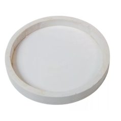 Fa tálca - Fehér - 20 cm