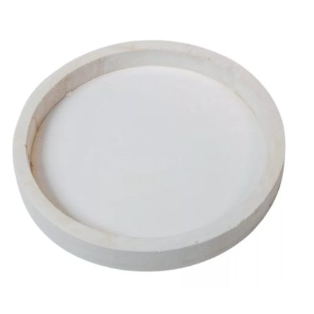 Fa tálca - Fehér - 20 cm