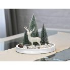 Fa tálca - Fehér - 26 cm