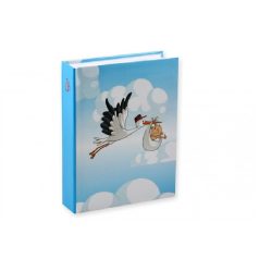 Fényképalbum gólyás kék - 200 db - 15x10 cm-es kép