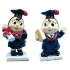 Ballagási katica lány+oklevél - 10 cm