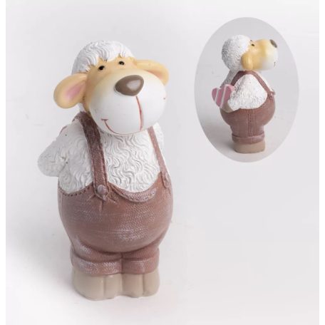 Bárány figura álló - 13 cm