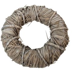 Háncs koszorú - Szürke - 25x7cm