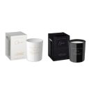 Clair és Noir illatgyertya üvegben - For Her/For Him - 10 cm - 2 féle - 220g 