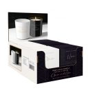 Clair és Noir illatgyertya üvegben - For Her/For Him - 10 cm - 2 féle - 220g 