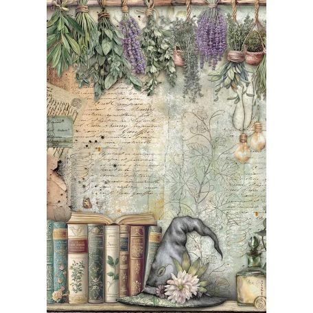 Stamperia rizspapír - Herbarium - A4 - DFSA-41081