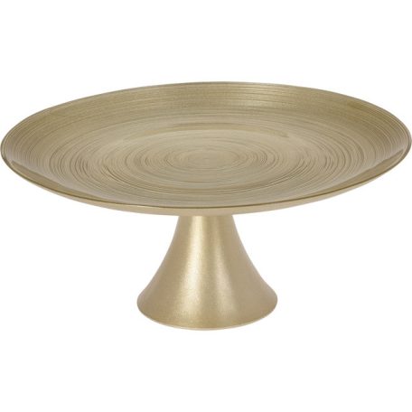 Üveg tortaállvány - Arany - 28 cm