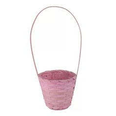 Bambusz füles kaspó - Rózsaszín - 17x42 cm