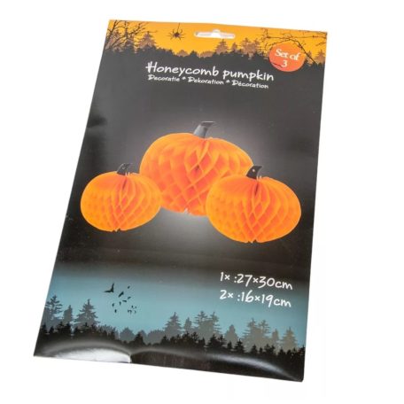 Tök lampion szett - 27x30cm, 2x16x19cm - 3db-os szett