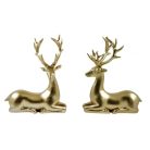Szarvas szobor arany 2 féle - 21 cm
