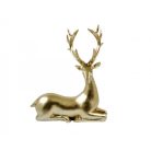 Szarvas szobor arany 2 féle - 21 cm