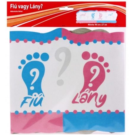 Banner babaváró Fiú? Lány? - 90x27 cm