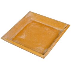 Fa tálca - Antik arany - 20x20x3 cm