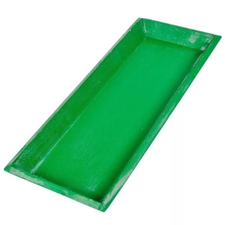 Fa tálca - Zöld - 39x15 cm 