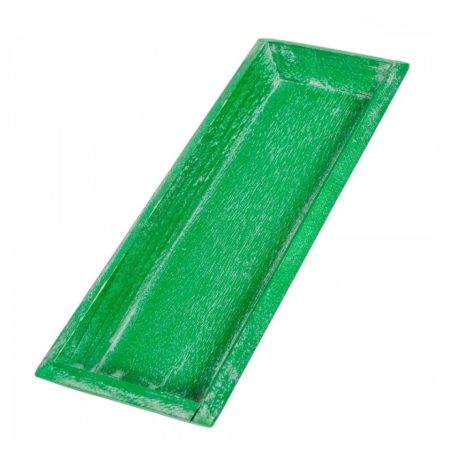 Fa tálca - Zöld - 30x10 cm 