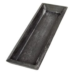 Fa tálca - Fekete - 30x10 cm 