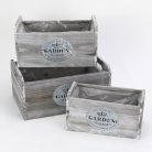 Fa kaspó - Szürke - 25 cm, 30 cm, 40 cm