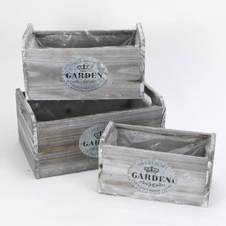 Fa kaspó - Szürke - 25 cm, 30 cm, 40 cm