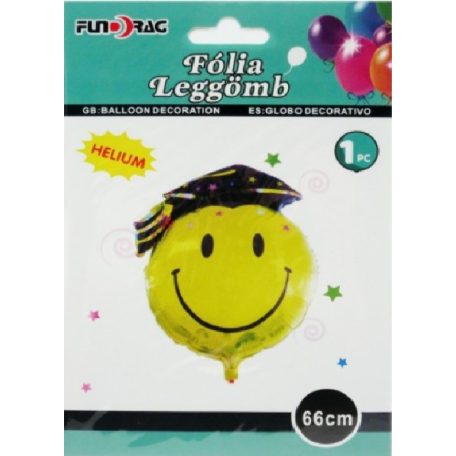 Lufi fólia smiley ballagó - 66 cm  