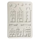 Szilikon öntőforma - A5 - Christmas village - KACMA-616