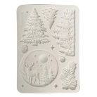 Szilikon öntőforma - A5 - Christmas winter - KACMA-617   