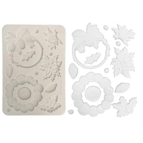 Szilikon öntőforma - A5 - Christmas garlands - KACMA-618