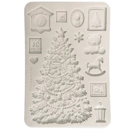 Szilikon öntőforma - A5 - Christmas tree - KACMA-621