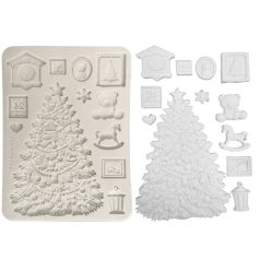 Szilikon öntőforma - A5 - Christmas tree - KACMA-621