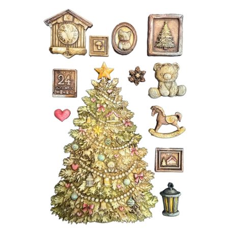 Szilikon öntőforma - A5 - Christmas tree - KACMA-621