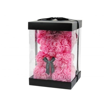 Virágmaci díszdobozban - Rózsaszín - 24 cm 