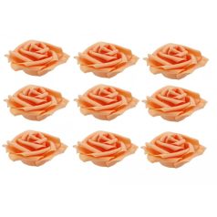 Rózsa fejek - 7cm - 100db - narancs