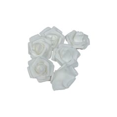 Rózsa fejek - 7 cm - 100 db - fehér 
