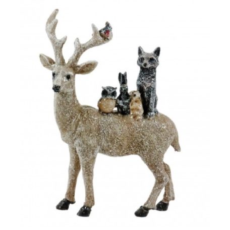 Szarvas erdei állatokkal - 2 féle - 21 cm