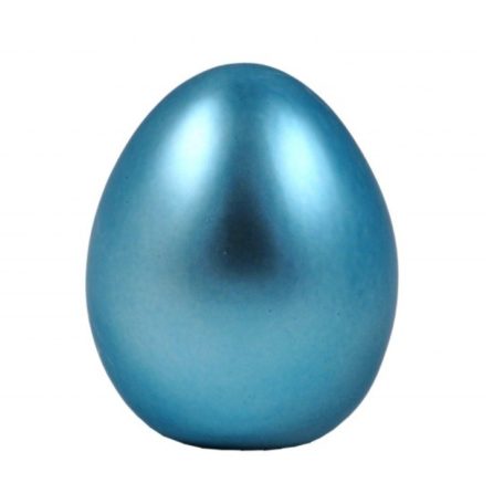 Húsvéti tojás dekoráció kék - 11 cm 